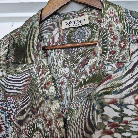 Vintage DonnKenny Short Sleeve Blouse - Picture 2 of 9